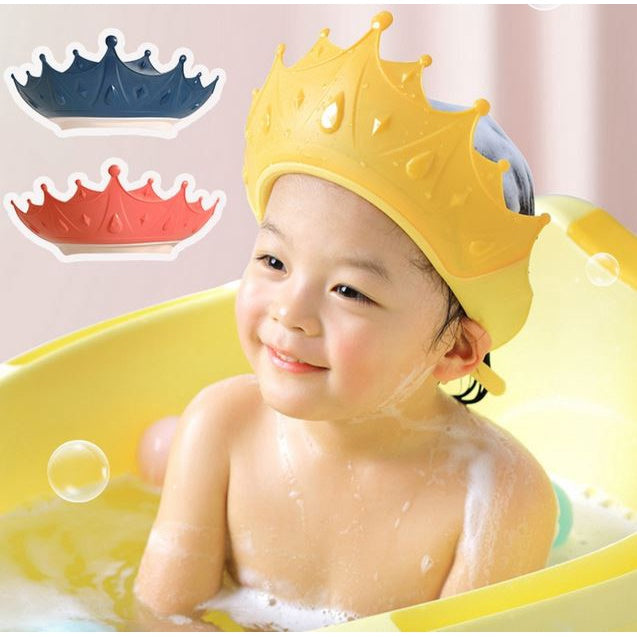 Adjustable Baby Shower Cap with Ear Covers - Protects Eyes & Ears